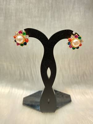 Mannat raj pearls and jewellers natural pearls designer studs 2