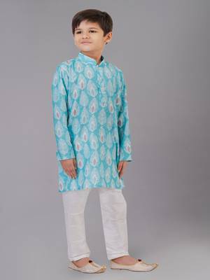 Mono Fabric-Polystar Boy's Kurta Pyjama 3