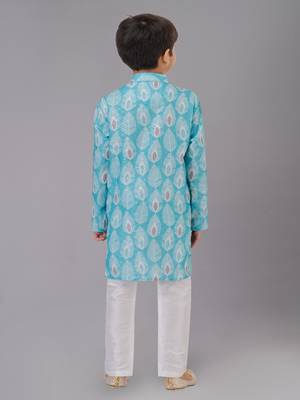 Mono Fabric-Polystar Boy's Kurta Pyjama 4
