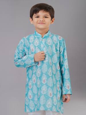 Mono Fabric-Polystar Boy's Kurta Pyjama 5