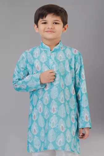 Mono Fabric-Polystar Boy's Kurta Pyjama