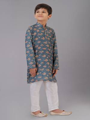 Mono Fabric-Polystar Boy's Kurta Pyjama 3