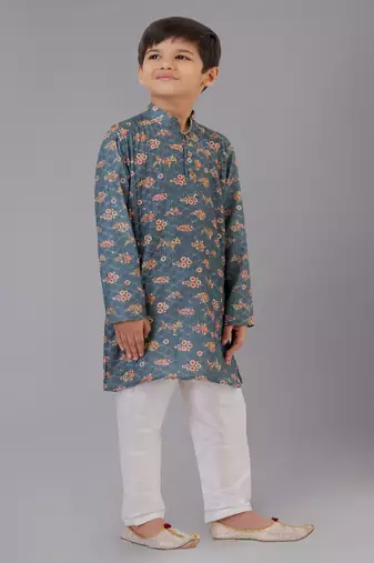 Mono Fabric-Polystar Boy's Kurta Pyjama