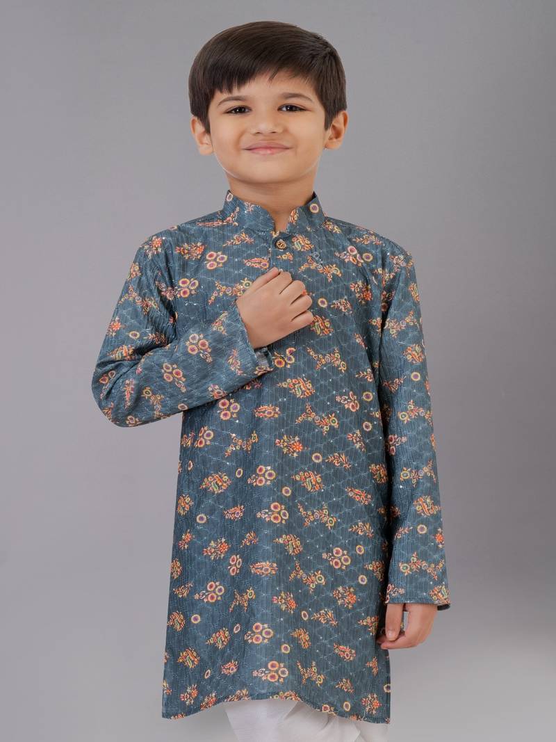 Mono Fabric-Polystar Boy's Kurta Pyjama
