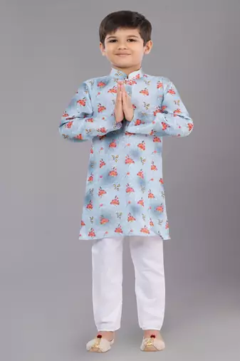 Mono Fabric-Polystar Boy's Kurta Pyjama