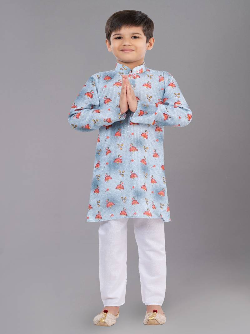 Mono Fabric-Polystar Boy's Kurta Pyjama