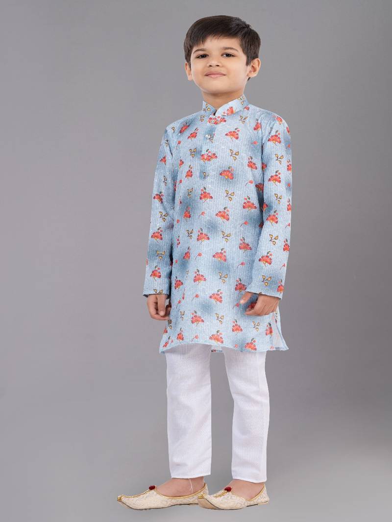 Mono Fabric-Polystar Boy's Kurta Pyjama