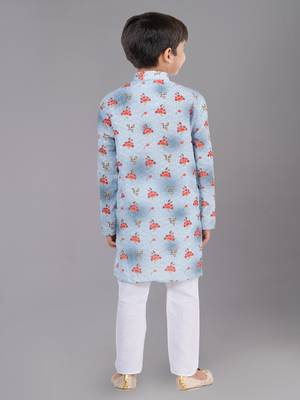 Mono Fabric-Polystar Boy's Kurta Pyjama 4