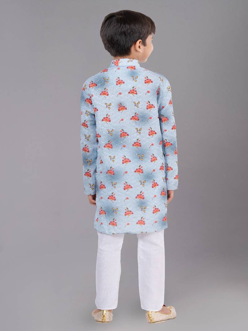 Mono Fabric-Polystar Boy's Kurta Pyjama