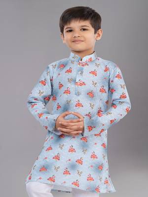 Mono Fabric-Polystar Boy's Kurta Pyjama 5