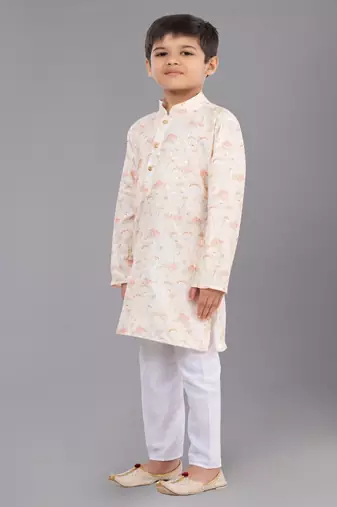 Mono Fabric-Polystar Boy's Kurta Pyjama