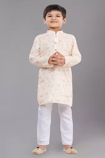 Mono Fabric-Polystar Boy's Kurta Pyjama
