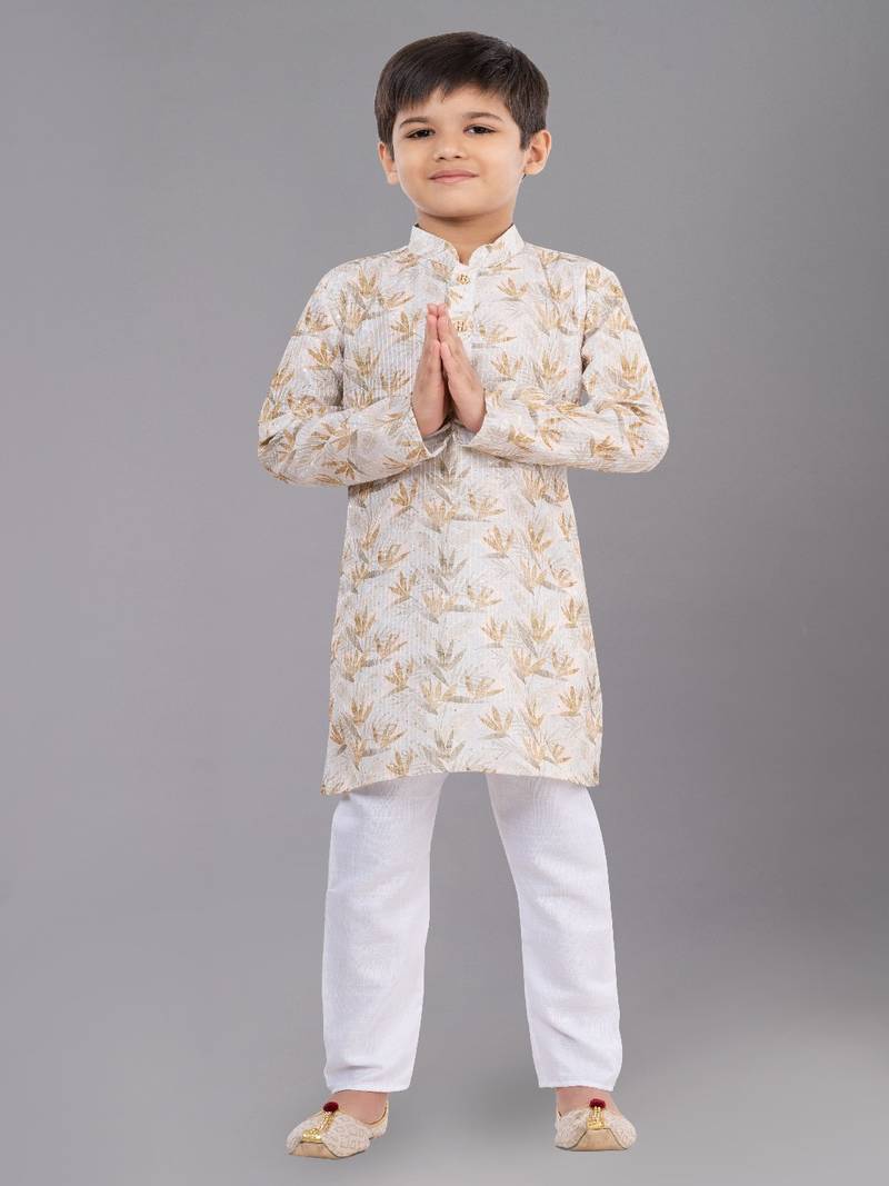 Mono Fabric-Polystar Boy's Kurta Pyjama