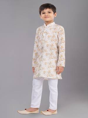 Mono Fabric-Polystar Boy's Kurta Pyjama 3