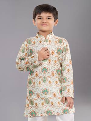 Mono Fabric-Polystar Boy's Kurta Pyjama 5