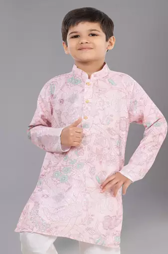 Mono Fabric-Polystar Boy's Kurta Pyjama