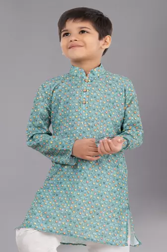 Mono Fabric-Polystar Boy's Kurta Pyjama