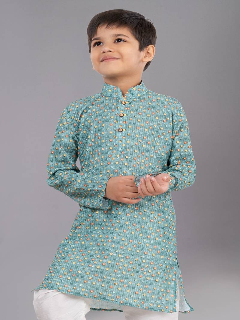 Mono Fabric-Polystar Boy's Kurta Pyjama