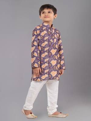 Mono Fabric-Polystar Boy's Kurta Pyjama 3