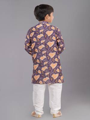 Mono Fabric-Polystar Boy's Kurta Pyjama 4