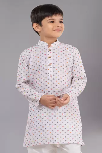 Mono Fabric-Polystar Boy's Kurta Pyjama