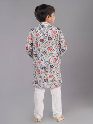 Mono Fabric-Polystar Boy's Kurta Pyjama 4