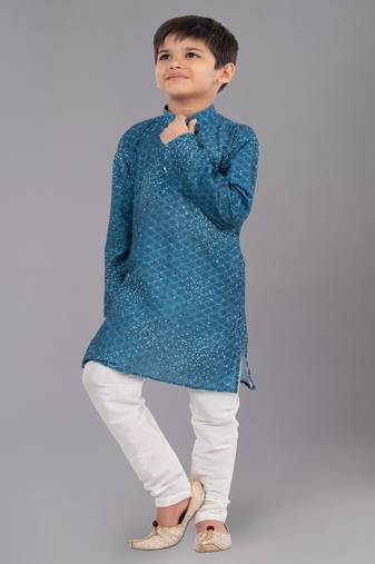 Mono Fabric-Polystar Boy's Kurta Pyjama