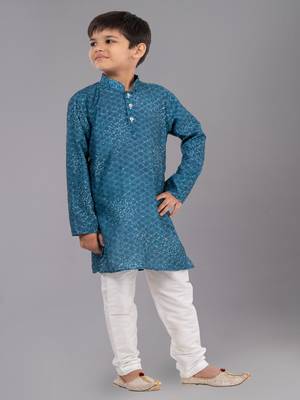 Mono Fabric-Polystar Boy's Kurta Pyjama 3