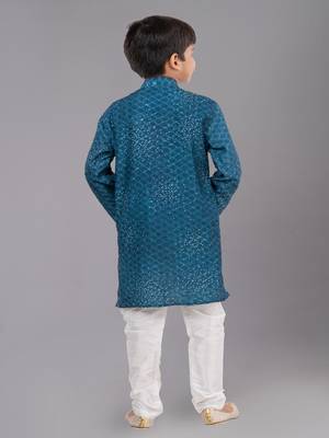 Mono Fabric-Polystar Boy's Kurta Pyjama 4