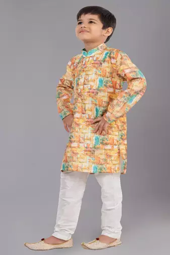 Mono Fabric-Polystar Boy's Kurta Pyjama