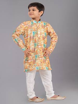 Mono Fabric-Polystar Boy's Kurta Pyjama 3