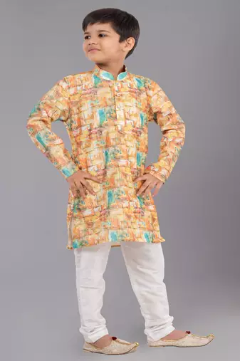 Mono Fabric-Polystar Boy's Kurta Pyjama
