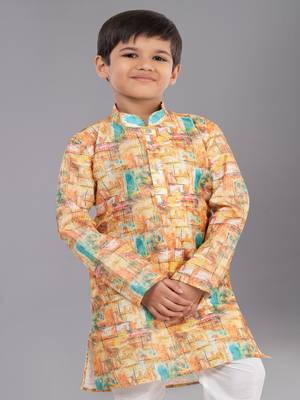 Mono Fabric-Polystar Boy's Kurta Pyjama 5