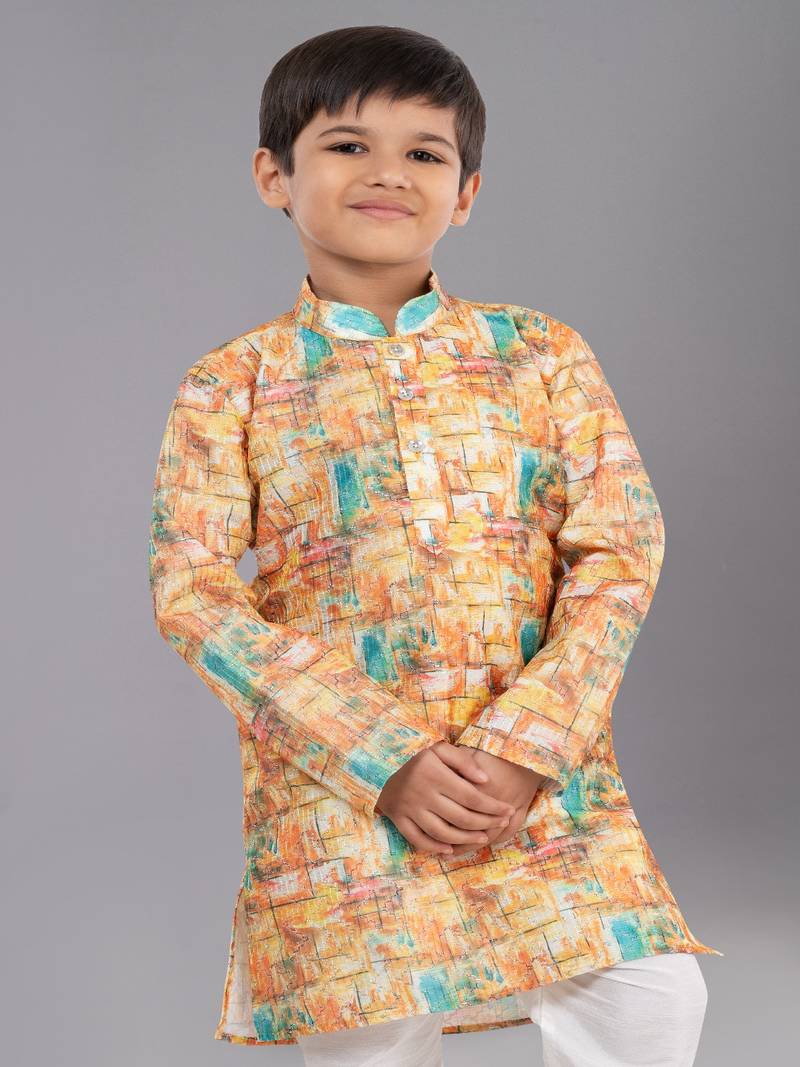 Mono Fabric-Polystar Boy's Kurta Pyjama