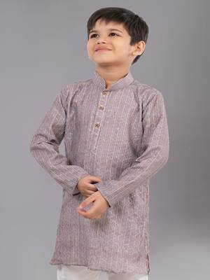 Mono Fabric-Polystar Boy's Kurta Pyjama 5