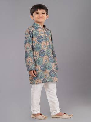 Mono Fabric-Polystar Boy's Kurta Pyjama 3