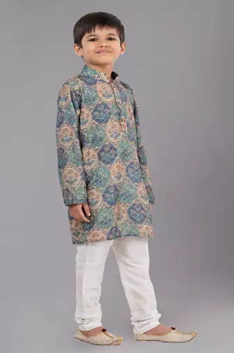 Mono Fabric-Polystar Boy's Kurta Pyjama