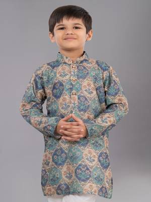 Mono Fabric-Polystar Boy's Kurta Pyjama 5