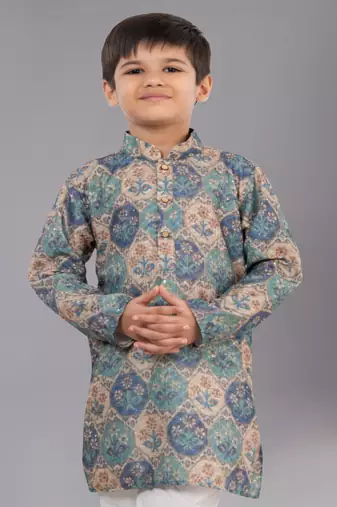 Mono Fabric-Polystar Boy's Kurta Pyjama