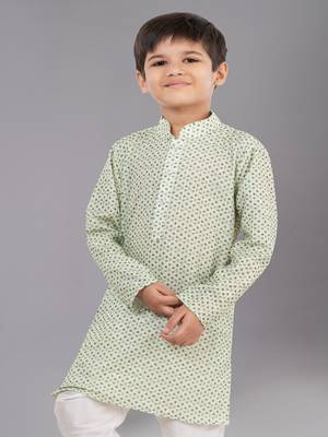 Mono Fabric-Polystar Boy's Kurta Pyjama 5