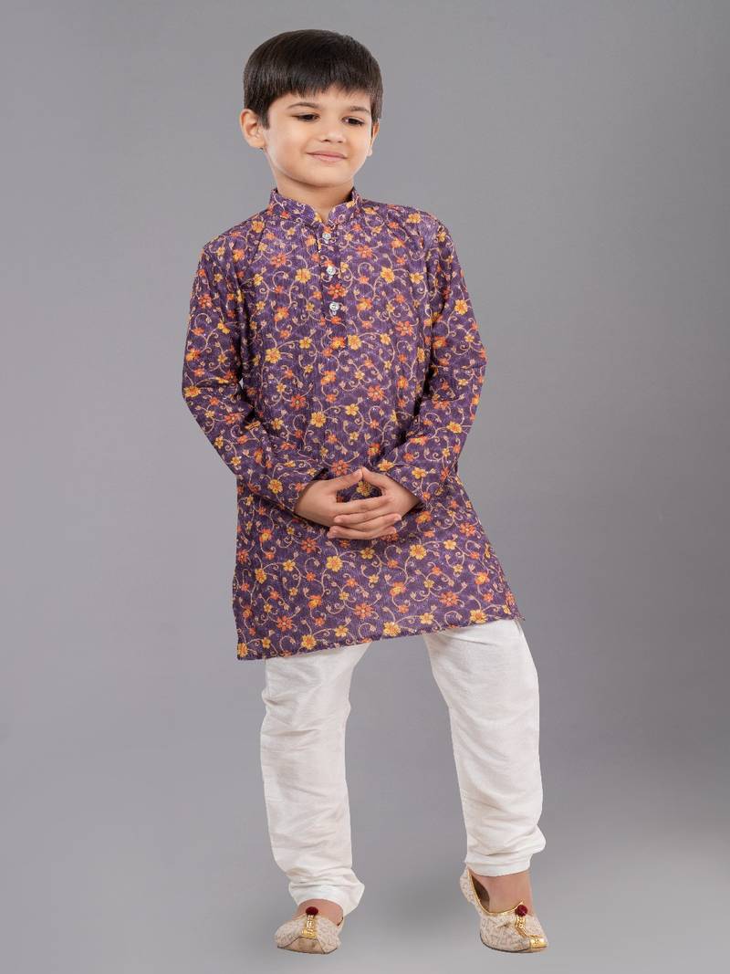 Mono Fabric-Polystar Boy's Kurta Pyjama