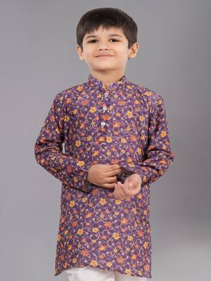 Mono Fabric-Polystar Boy's Kurta Pyjama 5
