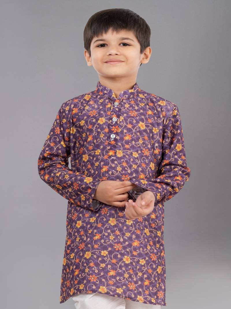 Mono Fabric-Polystar Boy's Kurta Pyjama