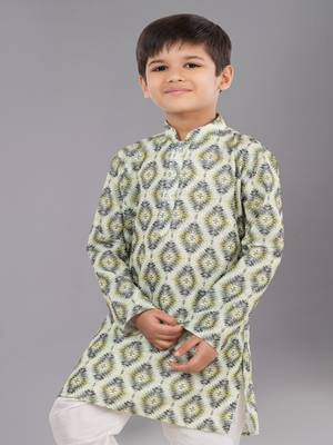 Mono Fabric-Polystar Boy's Kurta Pyjama 5