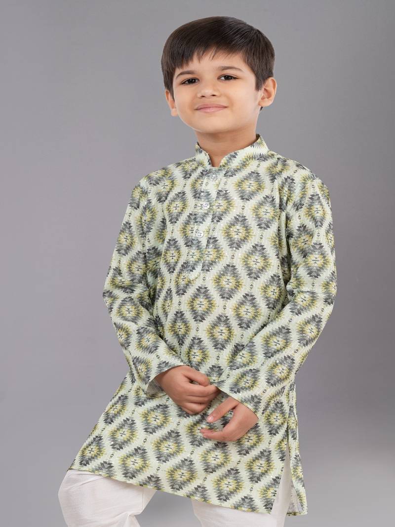 Mono Fabric-Polystar Boy's Kurta Pyjama