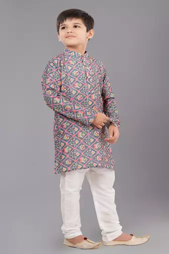 Mono Fabric-Polystar Boy's Kurta Pyjama