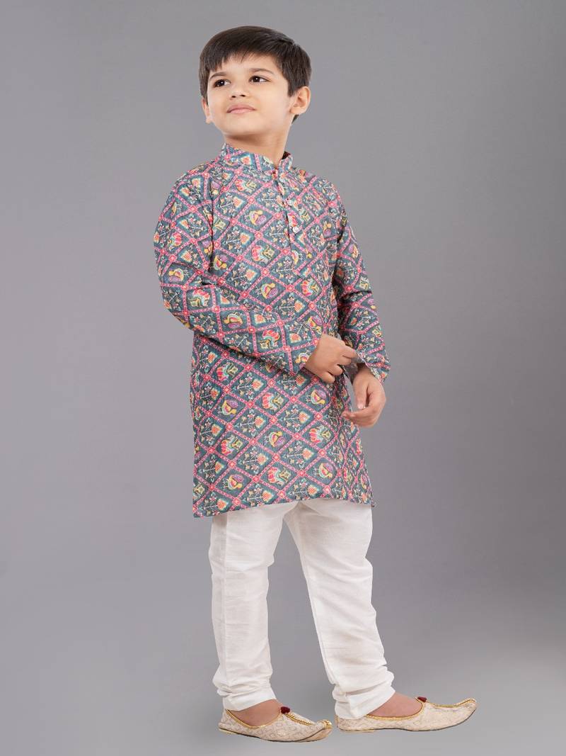 Mono Fabric-Polystar Boy's Kurta Pyjama