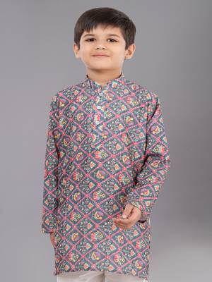 Mono Fabric-Polystar Boy's Kurta Pyjama 5