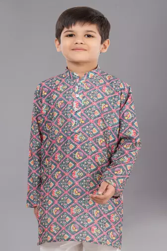 Mono Fabric-Polystar Boy's Kurta Pyjama