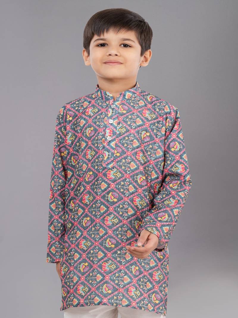 Mono Fabric-Polystar Boy's Kurta Pyjama